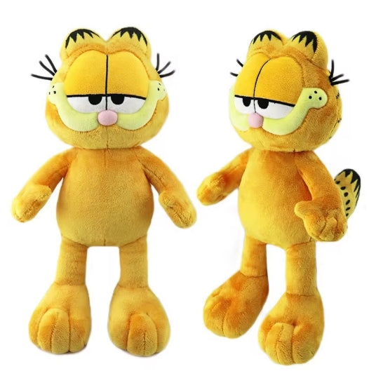 30 cm Garfield plush toy with orange fur, black stripes, and a grumpy expression, suitable for children aged 3 and up.