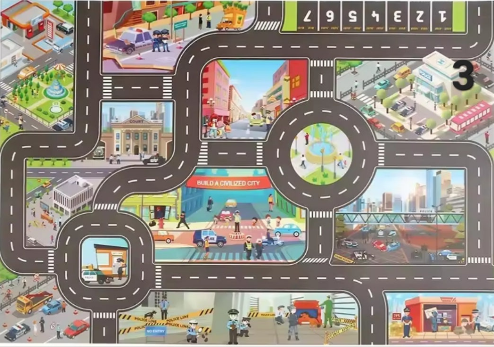 Road Carpet for Babies – Soft, Non-Slip City Play Mat for Toddlers ⭐️⭐️⭐️⭐️⭐️ sold 764 - Toys world