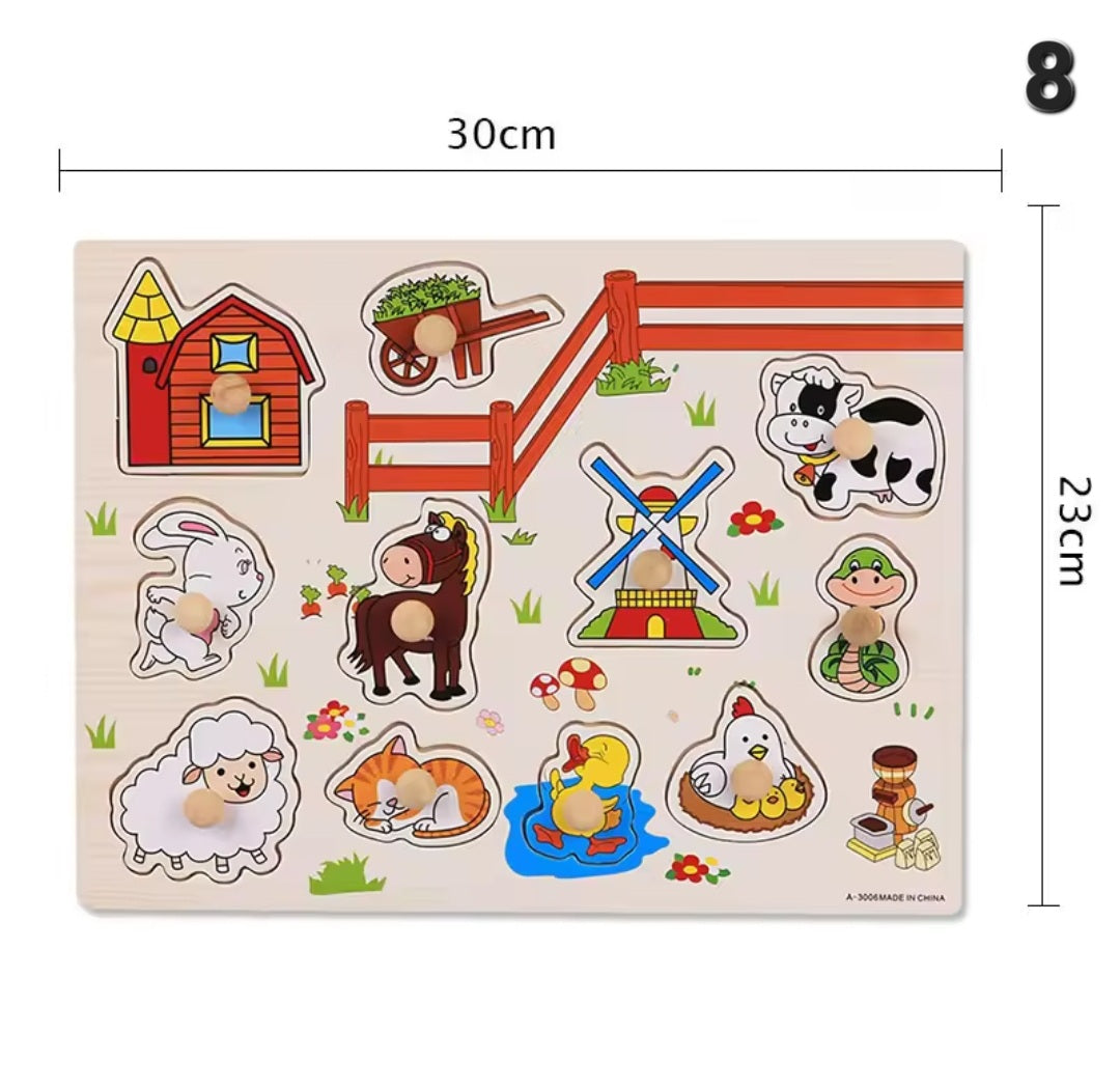 Learning Puzzle for Toddlers – Educational Wooden Puzzle Toy ⭐️⭐️⭐️⭐️⭐️ sold 1096 - Toys world