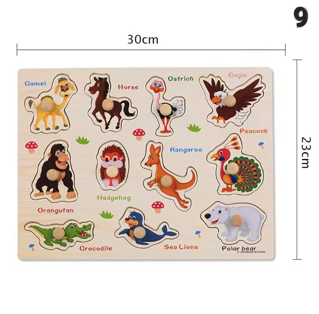 Learning Puzzle for Toddlers – Educational Wooden Puzzle Toy ⭐️⭐️⭐️⭐️⭐️ sold 1096 - Toys world