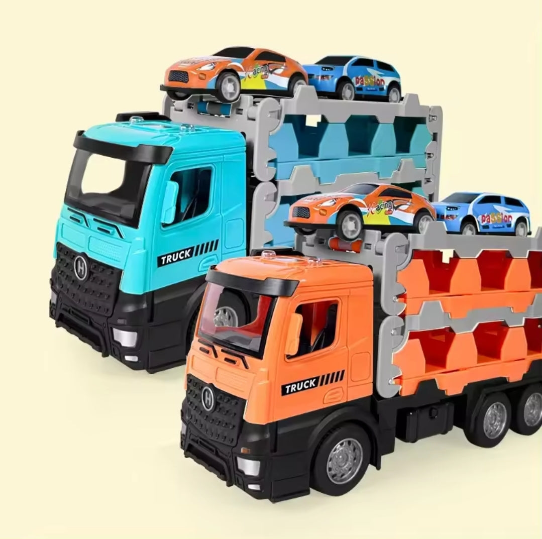 Transporter truck folding racing cars ⭐️⭐️⭐️⭐️ sold 777 - Toys world