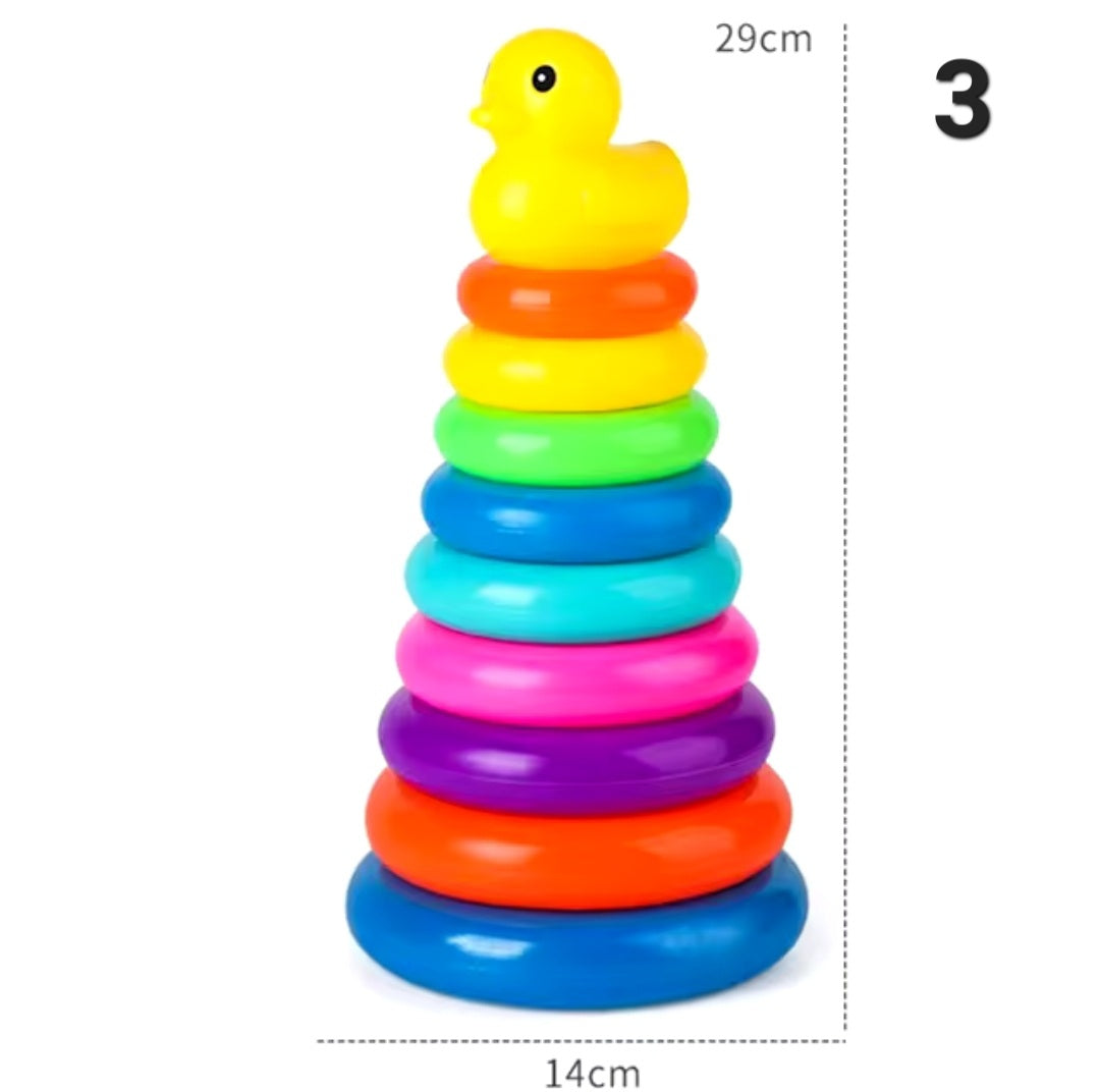 Hoop Tower Stacking Toy – Colorful Ring Stacker for Babies & Toddlers ⭐️⭐️⭐️⭐️⭐️ sold 1154 - Toys world