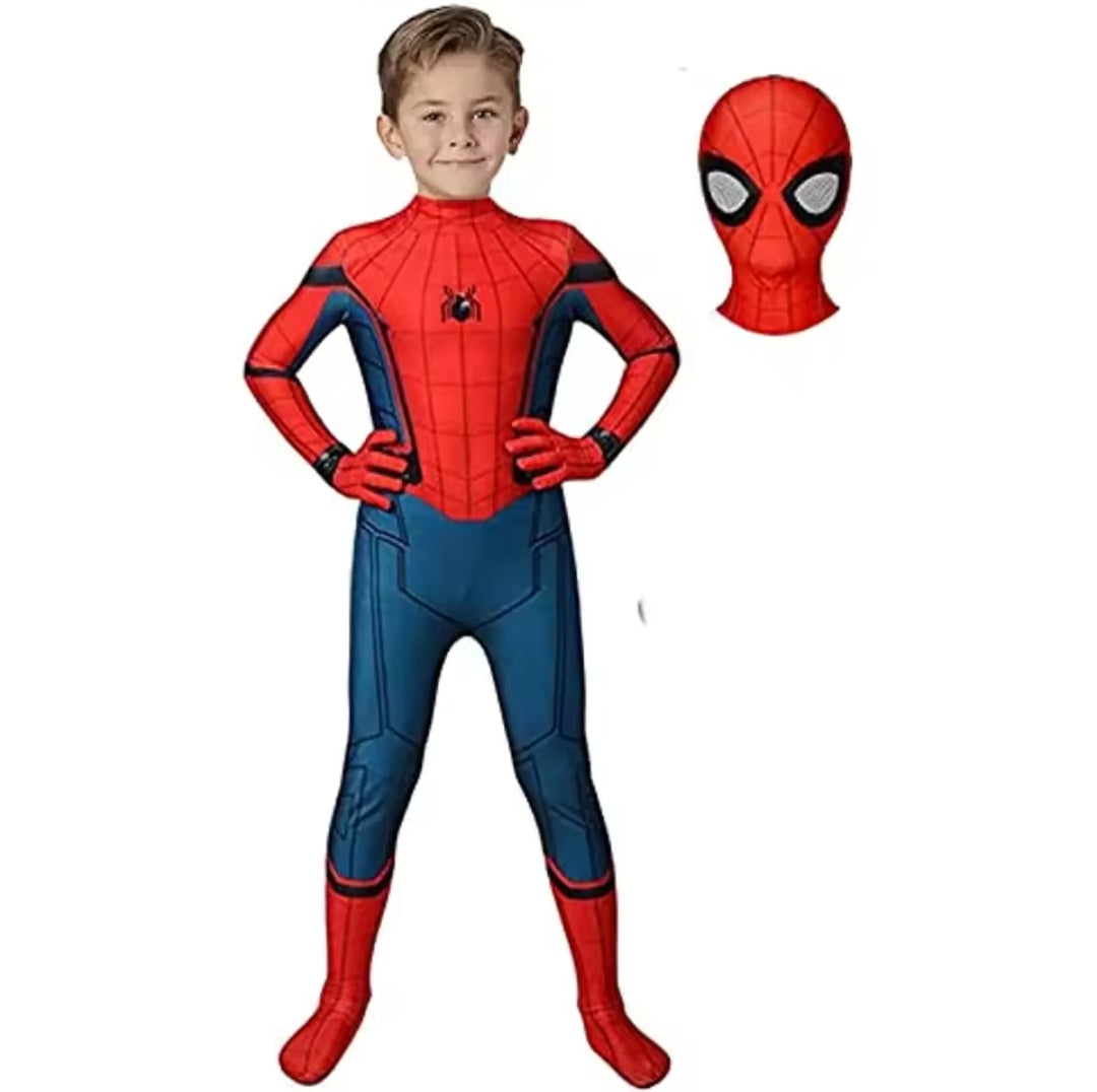 Spider-Man costume for kids – superhero dress-up suit with mask for roleplay and parties