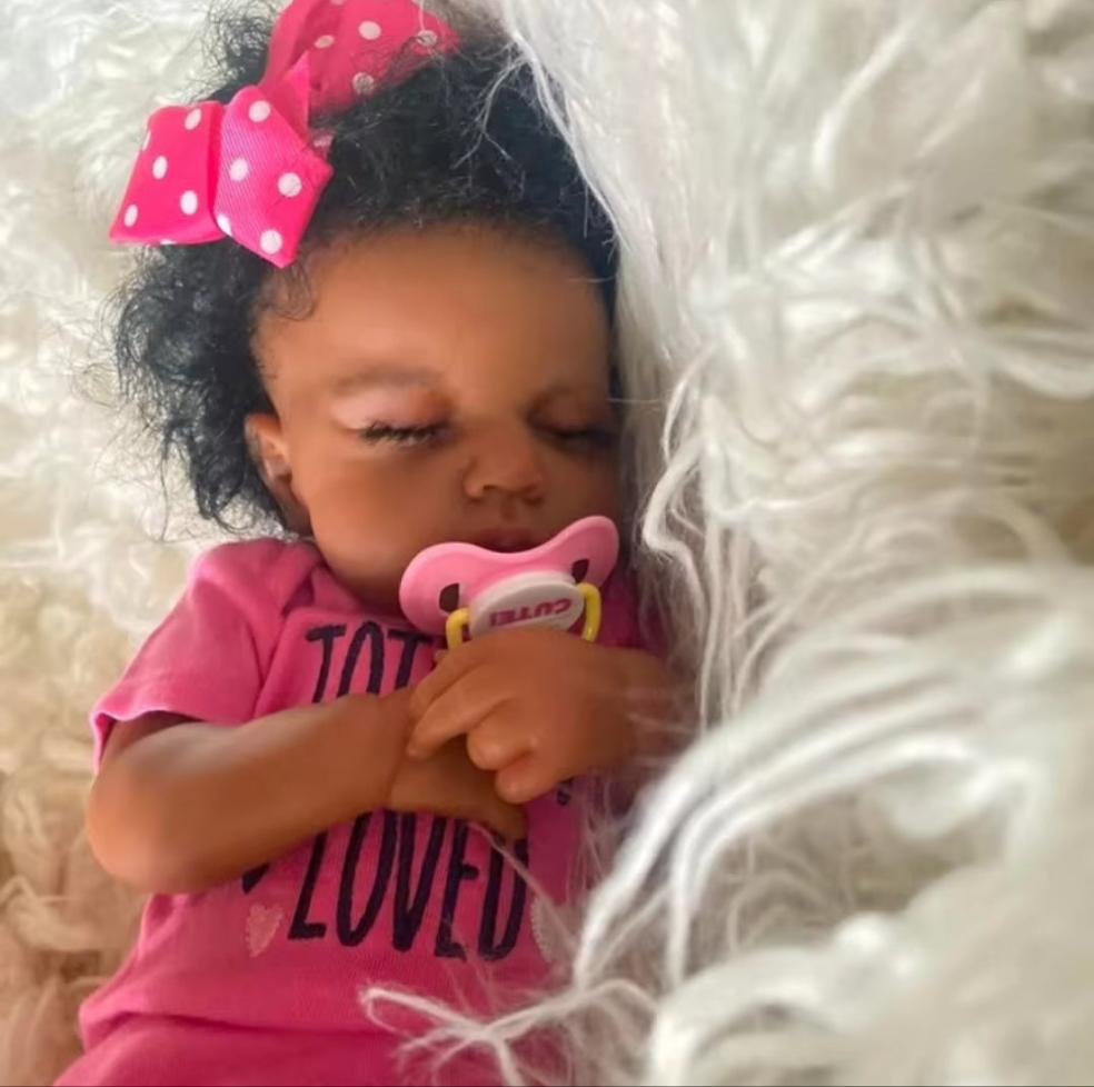 New Born Baby Doll Realistic – Soft & Lifelike Toy /Afro skin