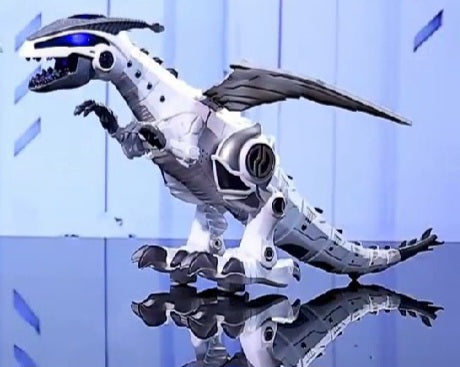 Flying dragon dinosaur toy walking and spray with lights and make sounds