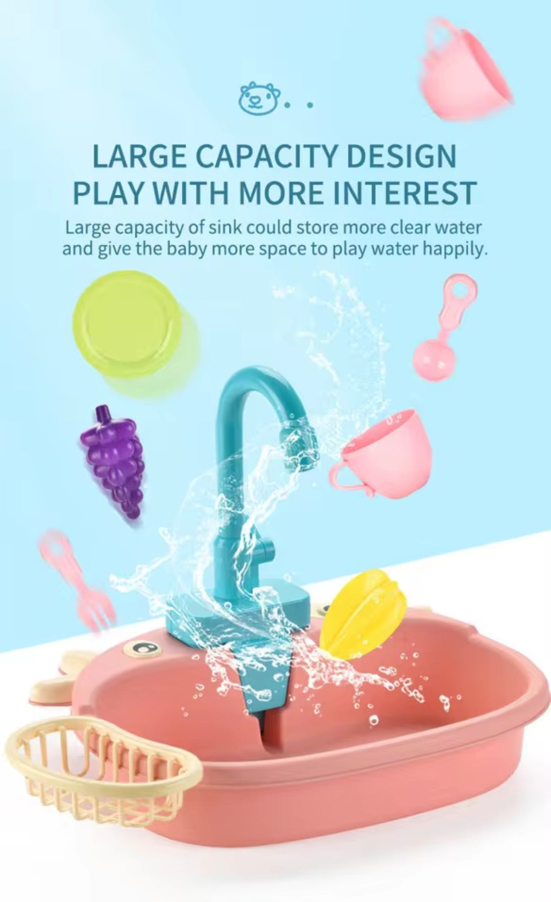 Mini kitchen toy for kids