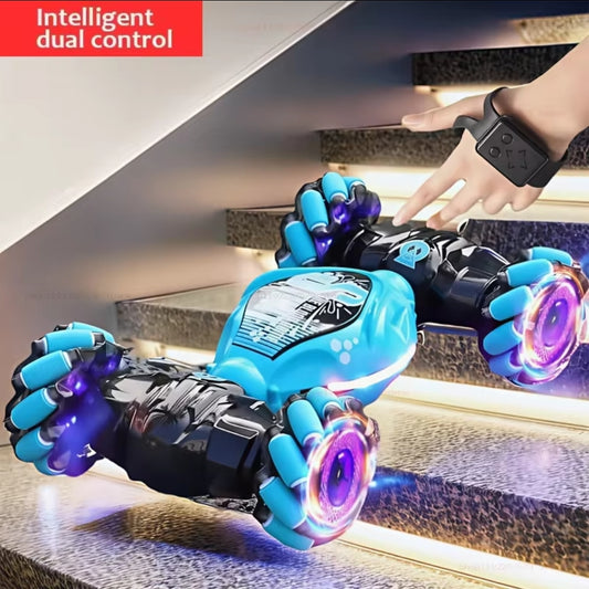 Drift car with music led 360° rotating spray climbing toy car