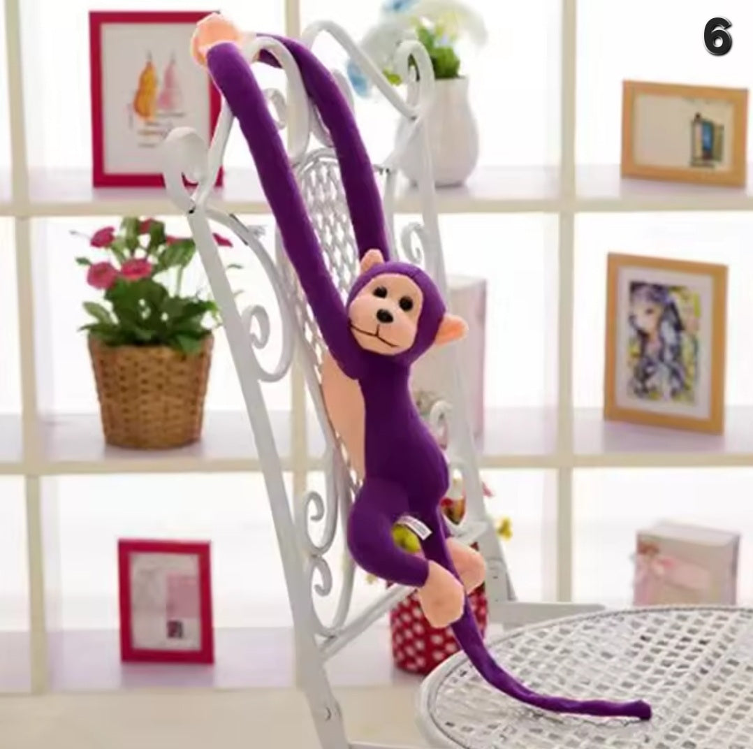Hanging monkey plush doll