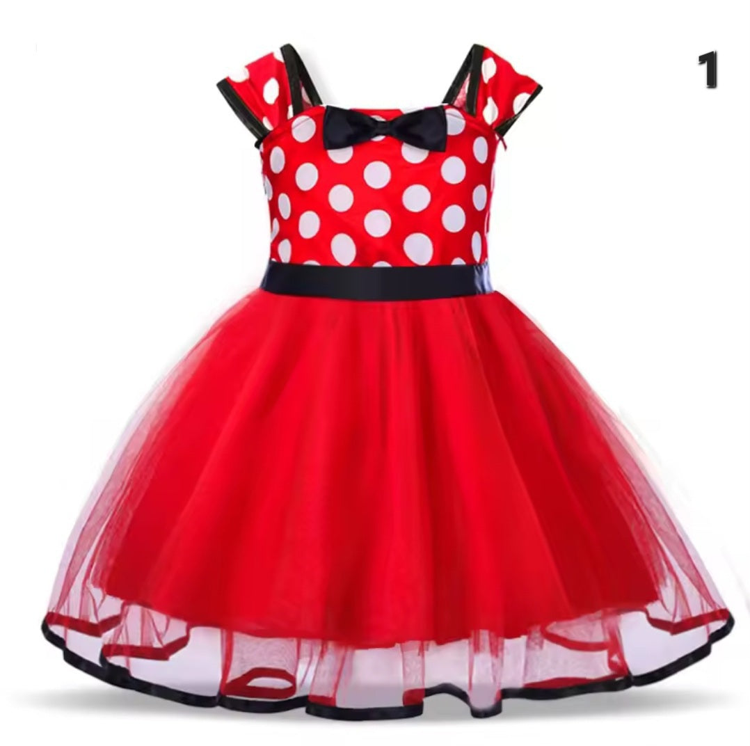 Minnie Mouse Costume – Classic Red Dot Dress with Ears & Bow for Kids ⭐️⭐️⭐️⭐️⭐️ sold 329