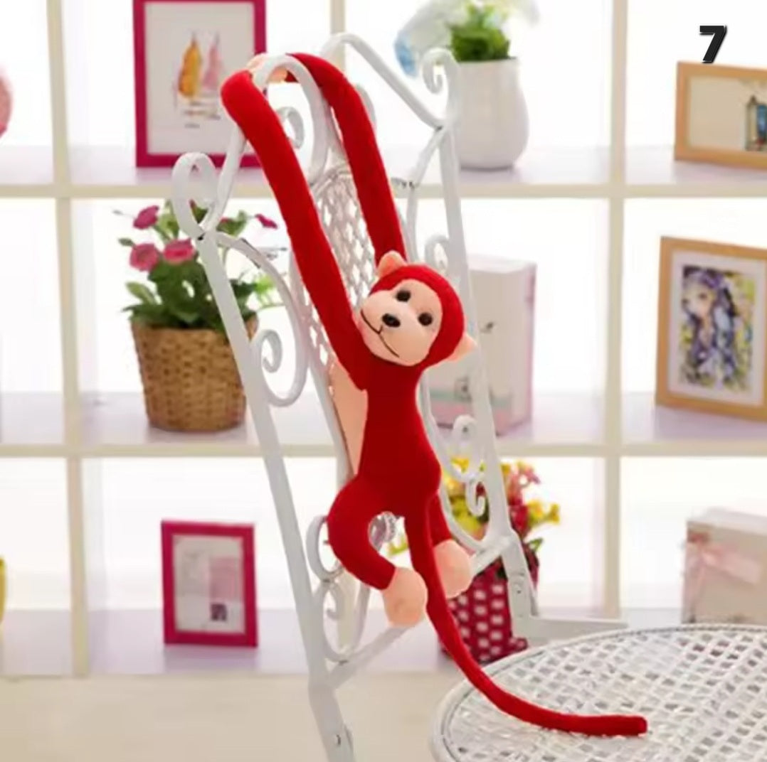 Hanging monkey plush doll