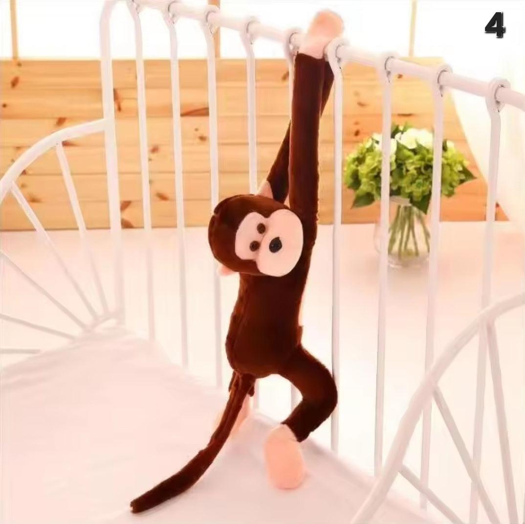 Hanging monkey plush doll