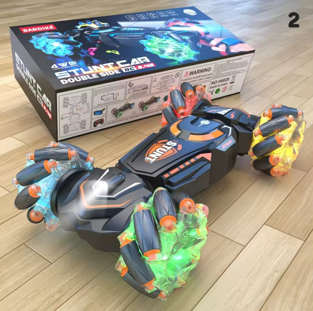 4x4 rc stunt car flip and rotate