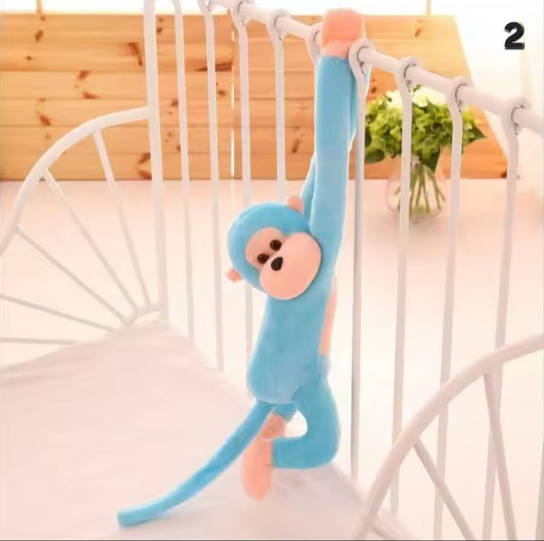 Hanging monkey plush doll
