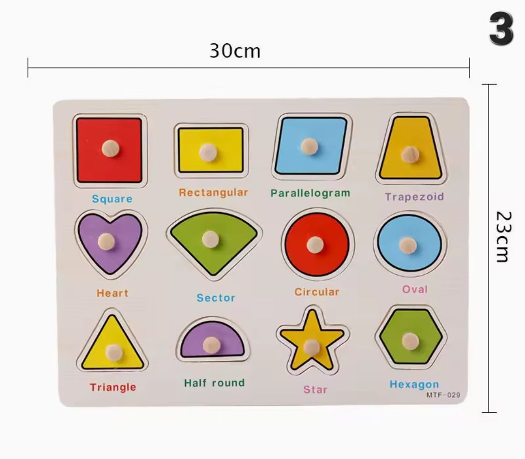 Learning Puzzle for Toddlers – Educational Wooden Puzzle Toy ⭐️⭐️⭐️⭐️⭐️ sold 1096 - Toys world
