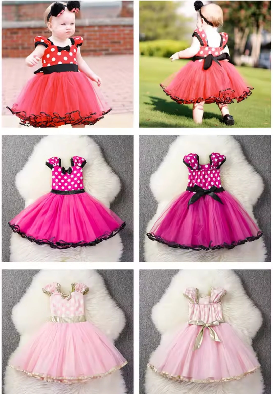 Minnie Mouse Costume – Classic Red Dot Dress with Ears & Bow for Kids ⭐️⭐️⭐️⭐️⭐️ sold 329