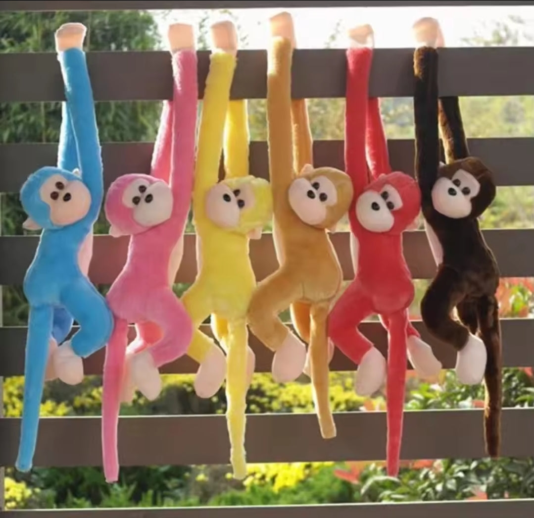 Hanging monkey plush doll