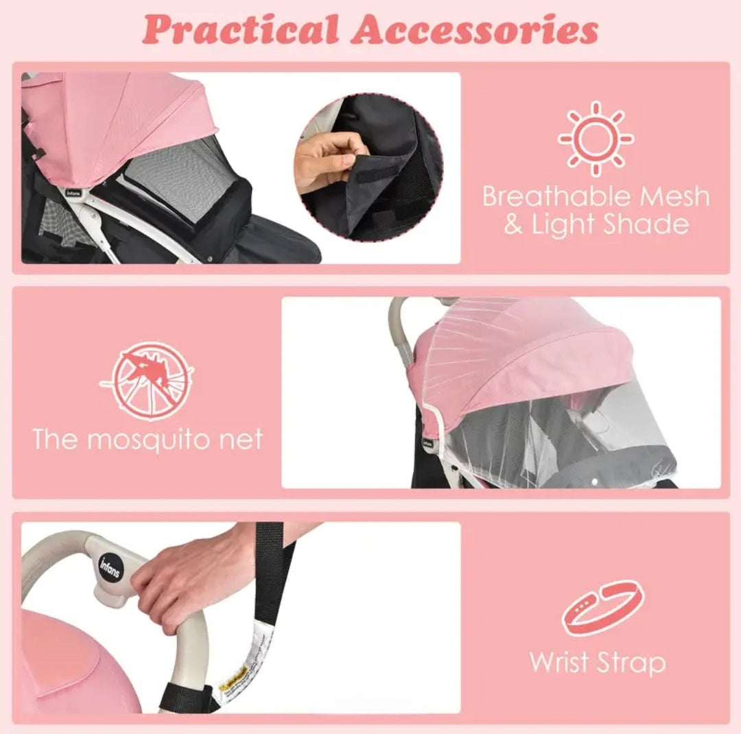 Baby Stroller Carriage – Lightweight & Foldable