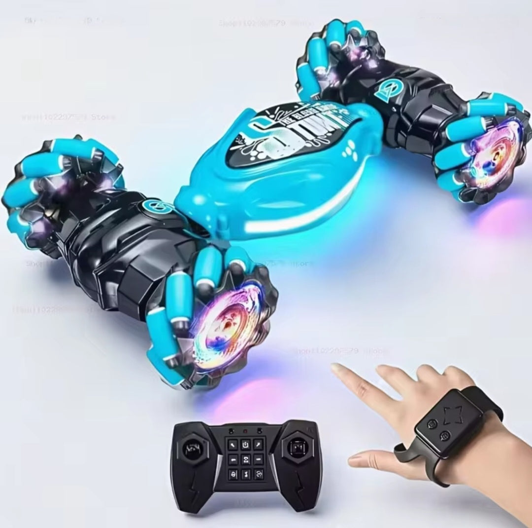 Drift car with music led 360° rotating spray climbing toy car