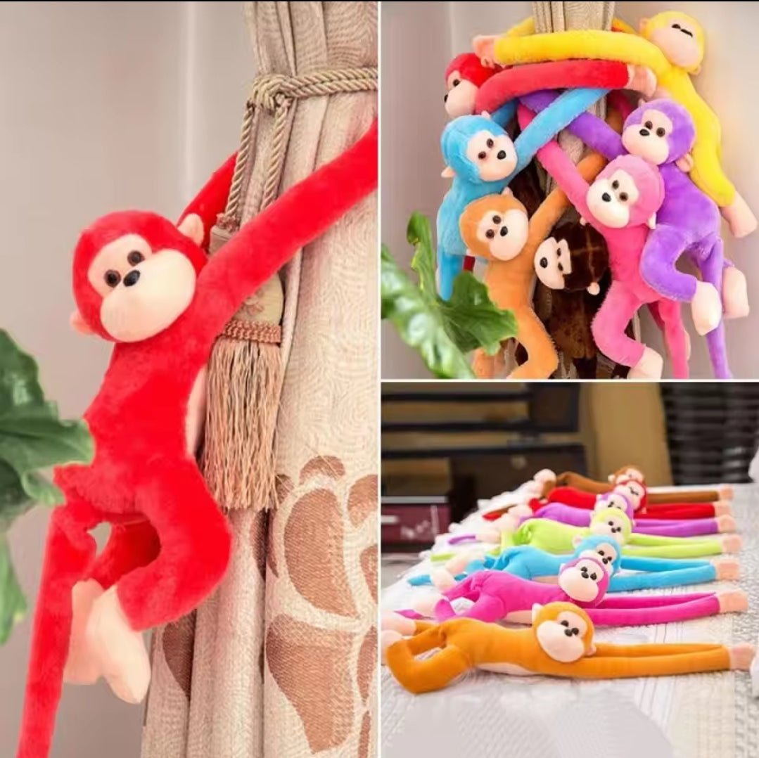 Hanging monkey plush doll
