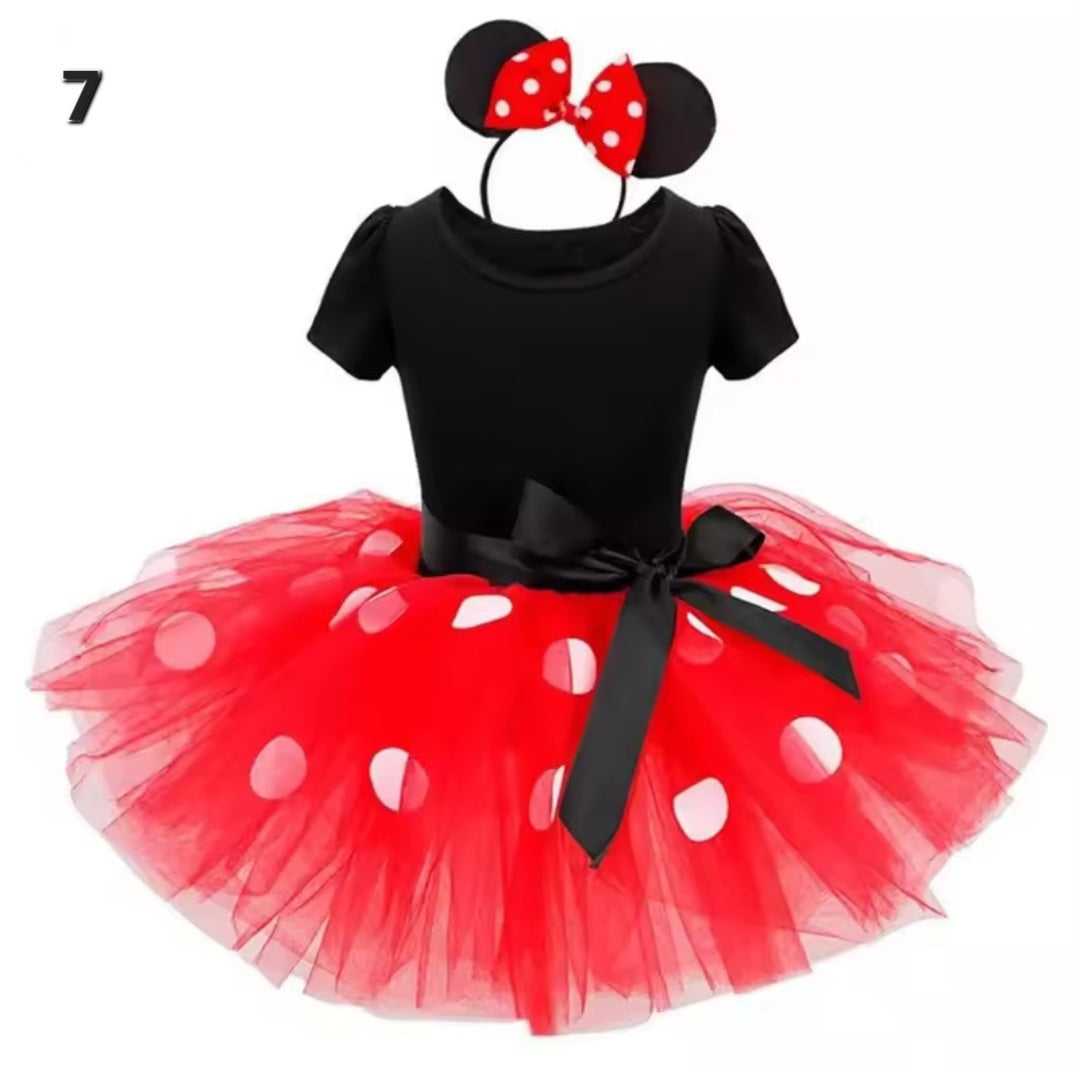 Minnie Mouse Costume – Classic Red Dot Dress with Ears & Bow for Kids ⭐️⭐️⭐️⭐️⭐️ sold 329