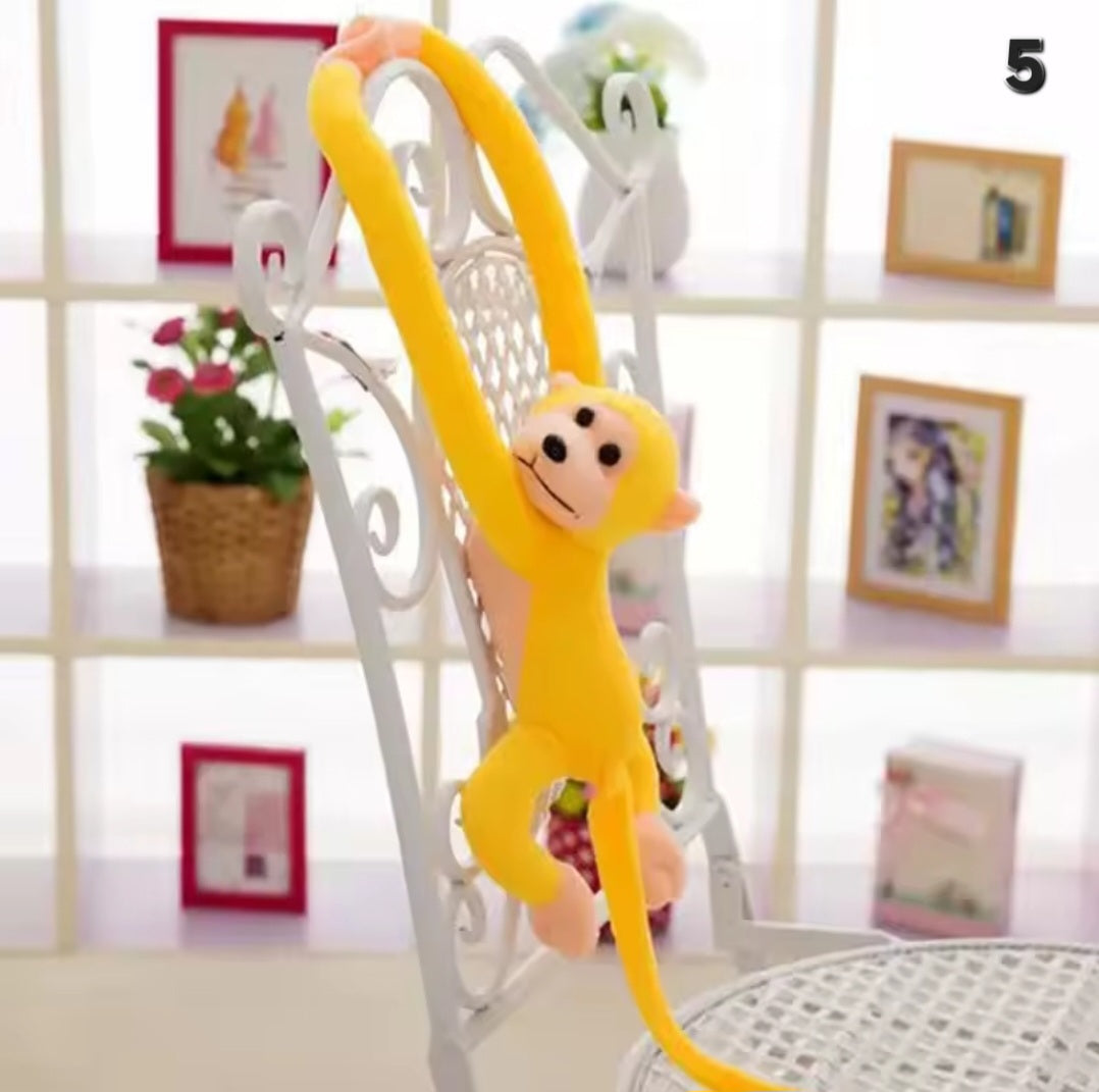 Hanging monkey plush doll