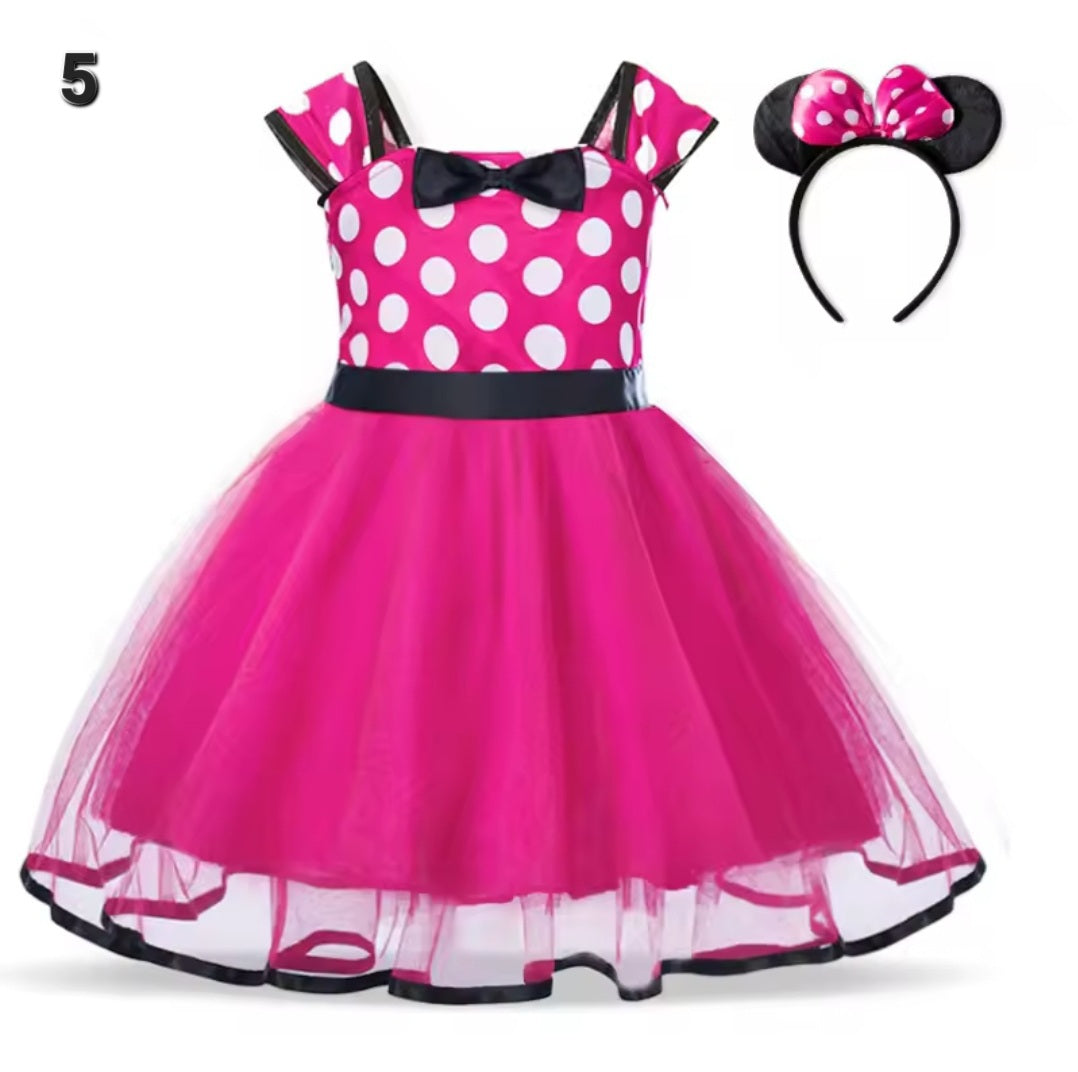 Minnie Mouse Costume – Classic Red Dot Dress with Ears & Bow for Kids ⭐️⭐️⭐️⭐️⭐️ sold 329