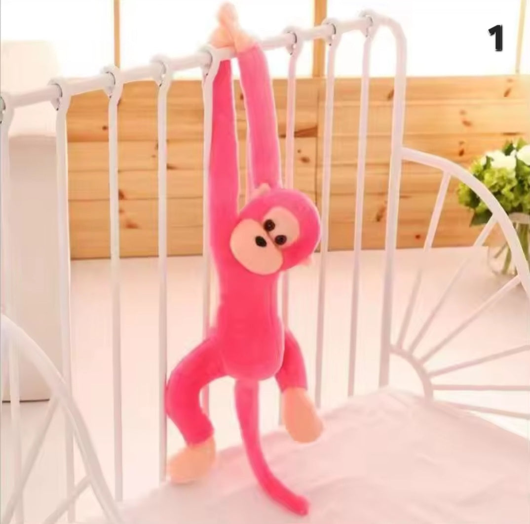 Hanging monkey plush doll