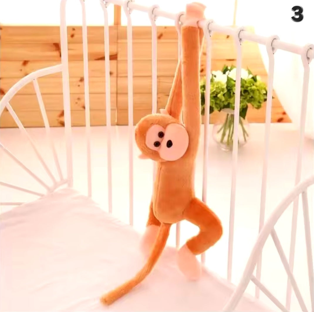 Hanging monkey plush doll